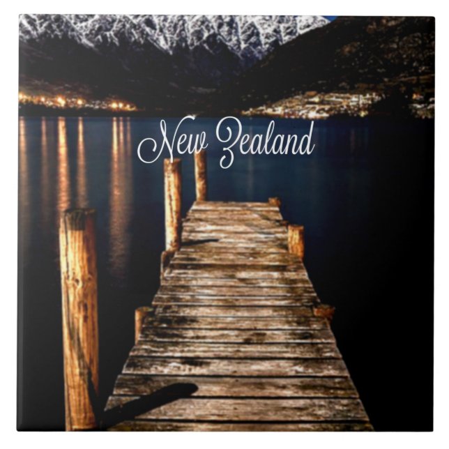 New Zealand at Night Tile (Front)