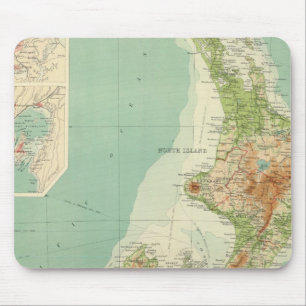 New Zealand Atlas Map Mouse Mat