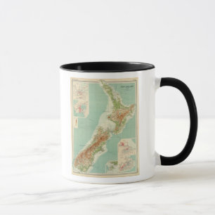 New Zealand Atlas Map Mug