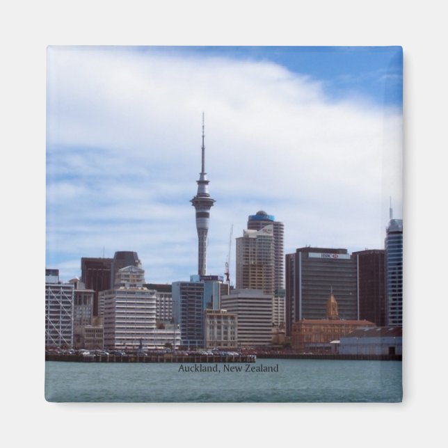New Zealand: Auckland cityscape Magnet (Front)
