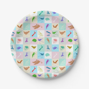 New Zealand Bird Pattern Paper Plate