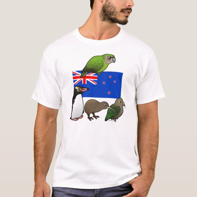 New Zealand Birdorables T-Shirt (Front)