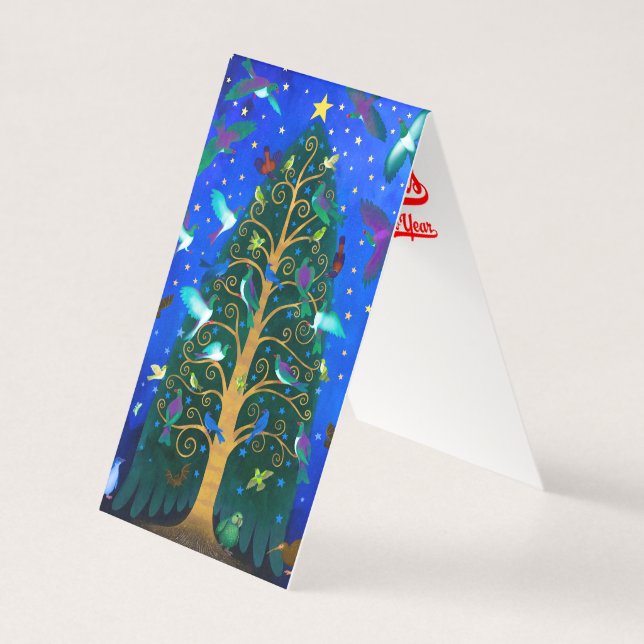 New Zealand Birds Christmas Card (Front)