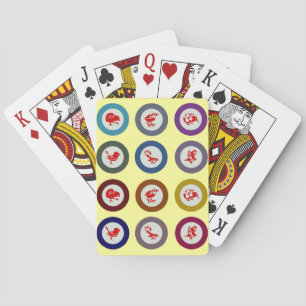 New Zealand birds playing cards
