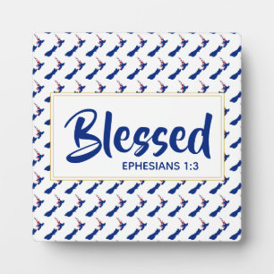 NEW ZEALAND Blessed Christian Scripture Ephesians Plaque