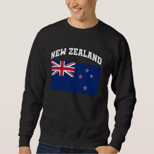 New Zealand Bold Kiwi Flag Souvenir New Zealand Sweatshirt