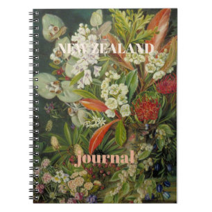 New Zealand Botanical Flowers Painting Notebook