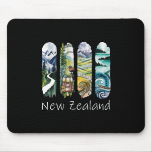 New Zealand Brushstroke Kiwi Vacation Souvenir New Mouse Mat
