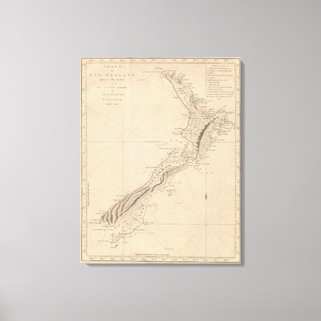 New Zealand Canvas Print (Front)