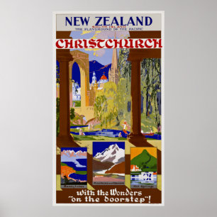 New Zealand ~ Christchurch Poster