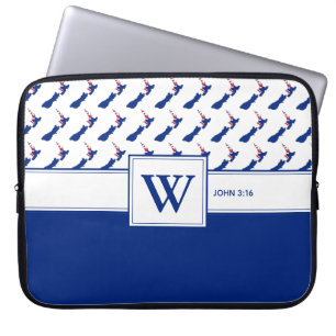 NEW ZEALAND Christian Scripture Laptop Monogram Laptop Sleeve