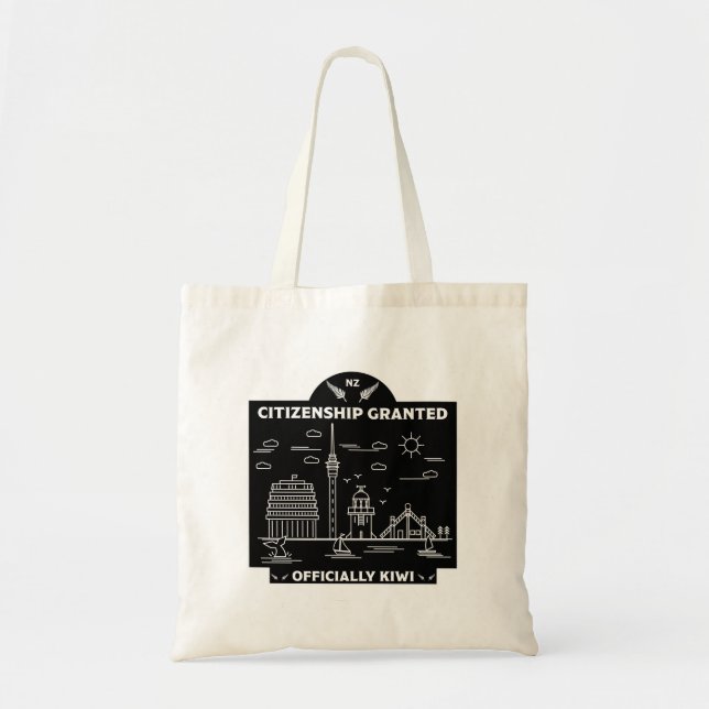 New Zealand Citizenship Celebration Gift Tote Bag (Front)