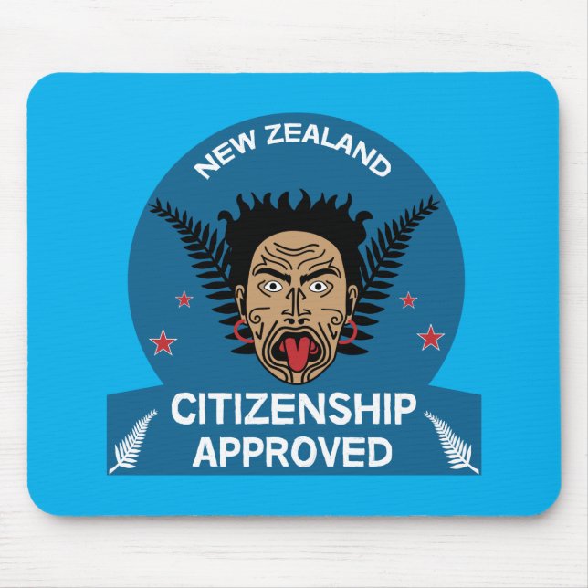 New Zealand Citizenship Gift | New Citizen | Kiwi  Mouse Mat (Front)