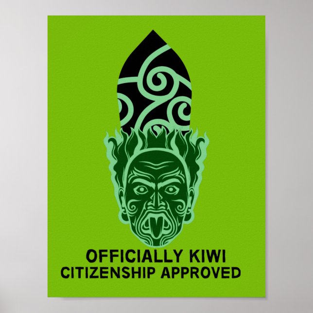 New Zealand Citizenship Gift | New Citizen | Kiwi  Poster (Front)