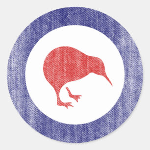 NEW ZEALAND CLASSIC ROUND STICKER