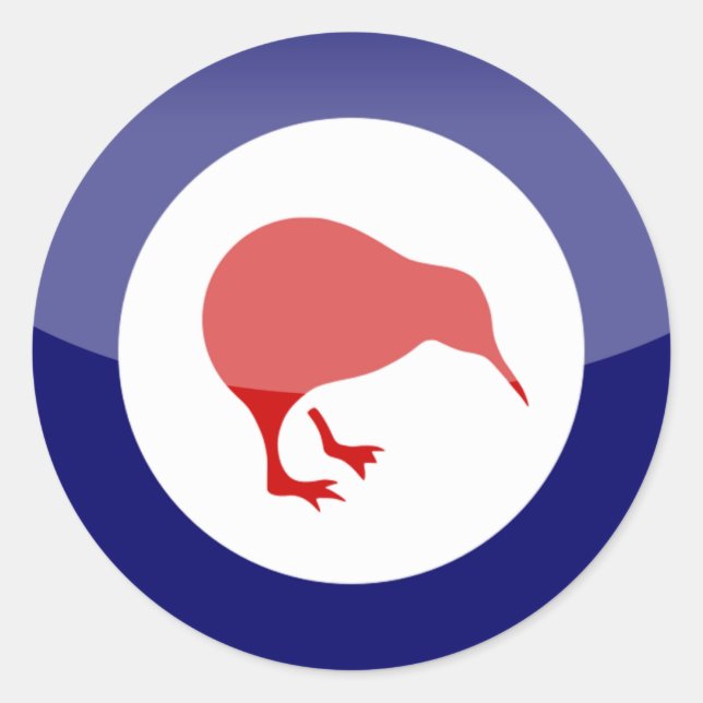 new zealand classic round sticker (Front)