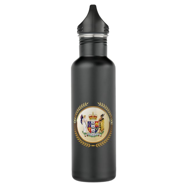 New Zealand Coat of Arms 710 Ml Water Bottle (Left)