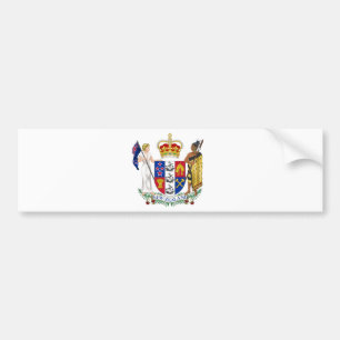 New Zealand Coat of Arms Bumper Sticker