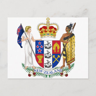 New Zealand Coat of Arms Postcard