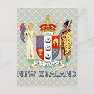 New Zealand Coat of Arms Postcard
