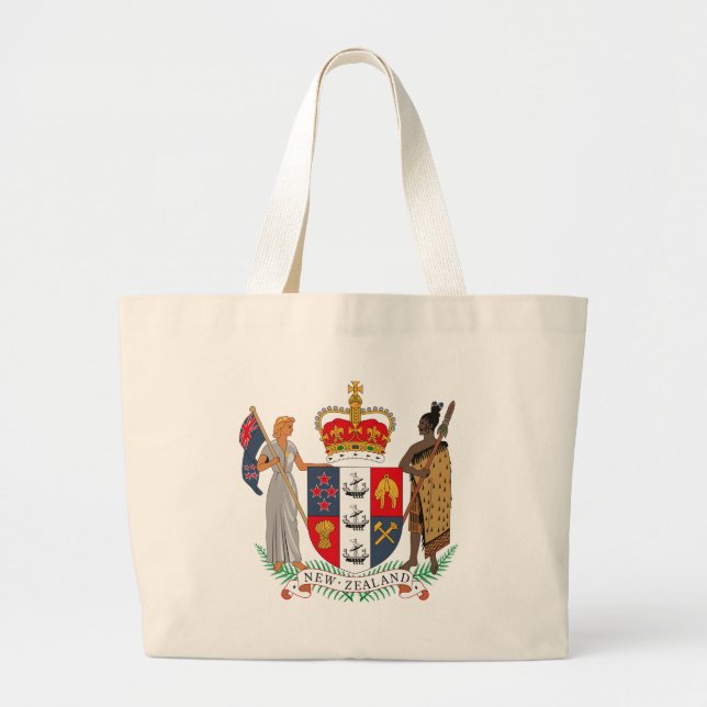 New Zealand Coat of Arms Tote Bag (Front)