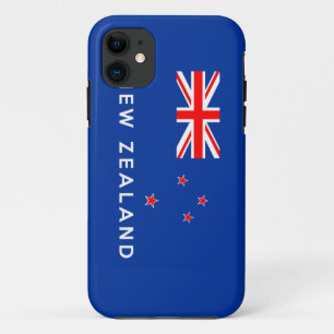 new zealand country flag symbol name text iPhone 11 case