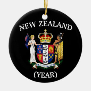 New Zealand Crest Christmas Ornament