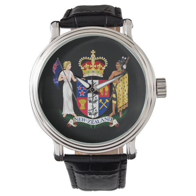 New Zealand Crest Custom Watch (Front)