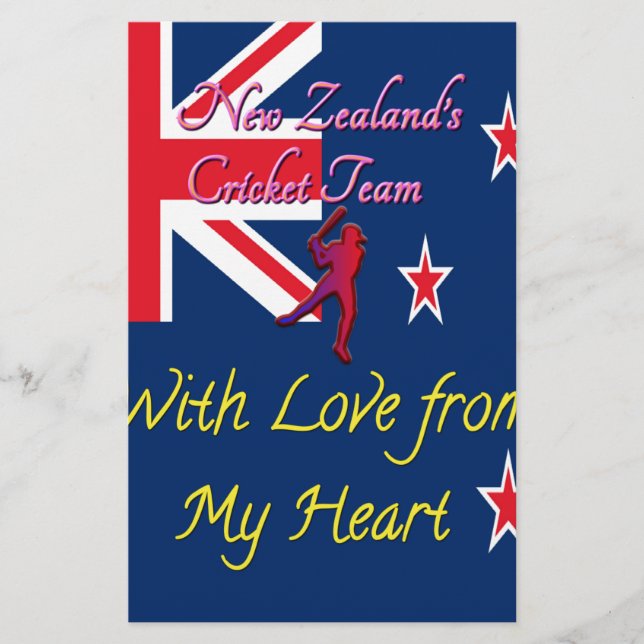 New Zealand Cricket Team: Love From My Heart Art (Front)