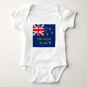 New Zealand Cricket Team: Love From My Heart Art Baby Bodysuit