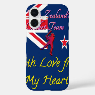 New Zealand Cricket Team: Love From My Heart Art iPhone 16 Case