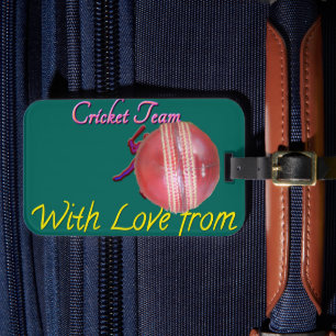 New Zealand Cricket Team: Love From My Heart Art Luggage Tag