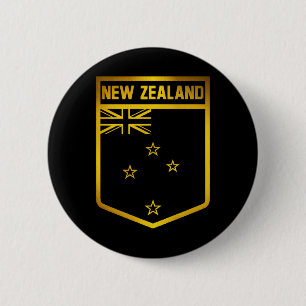 New Zealand Emblem 6 Cm Round Badge
