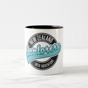 New Zealand explorer Two-Tone Coffee Mug