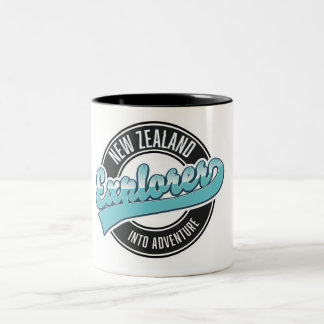 New Zealand explorer Two-Tone Coffee Mug