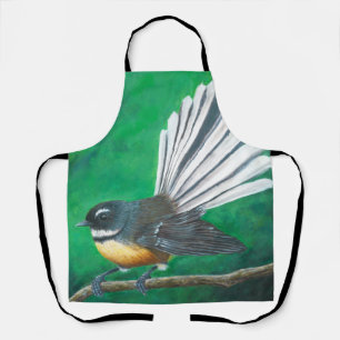 New Zealand fantail bird (piwakawaka) - Apron