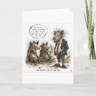 New Zealand Farming Cartoon Card