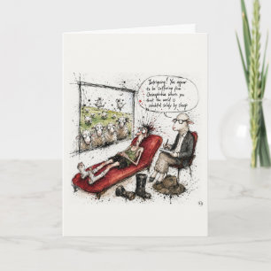 New Zealand Farming Cartoon Card