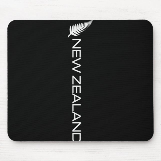 New Zealand Fern Flag Athletic Srts Vertical Style Mouse Mat (Front)