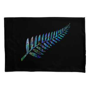 NEW ZEALAND FERN SIMPLE PAUA PILLOWCASE