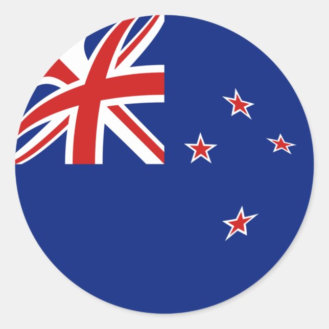 New Zealand Fisheye Flag Sticker (Front)