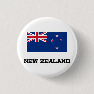 New Zealand Flag 3 Cm Round Badge