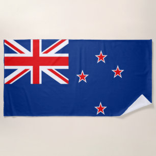 New Zealand flag Beach Towel