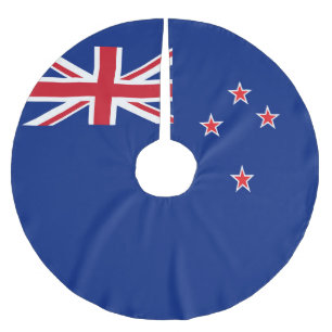 New Zealand flag Brushed Polyester Tree Skirt