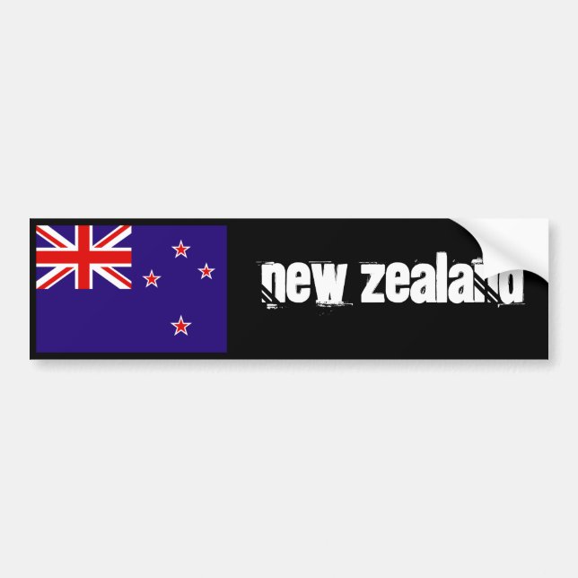 New Zealand flag bumper 2 Bumper Sticker (Front)
