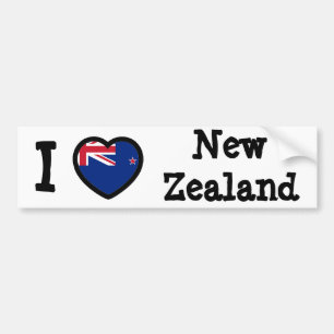 New Zealand Flag Bumper Sticker