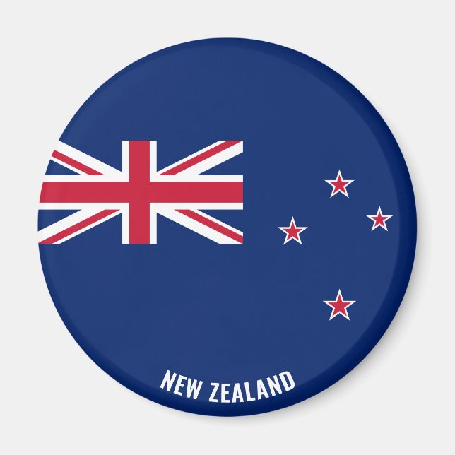 New Zealand Flag Charming Patriotic Magnet (Front)