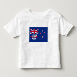 New Zealand Flag | Eat Sleep Football Repeat" Toddler T-Shirt