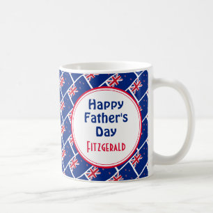 NEW ZEALAND FLAG Father's Day Custom Scripture Coffee Mug