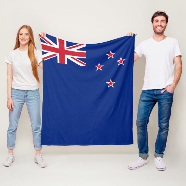 New Zealand flag Fleece Blanket (In Situ)